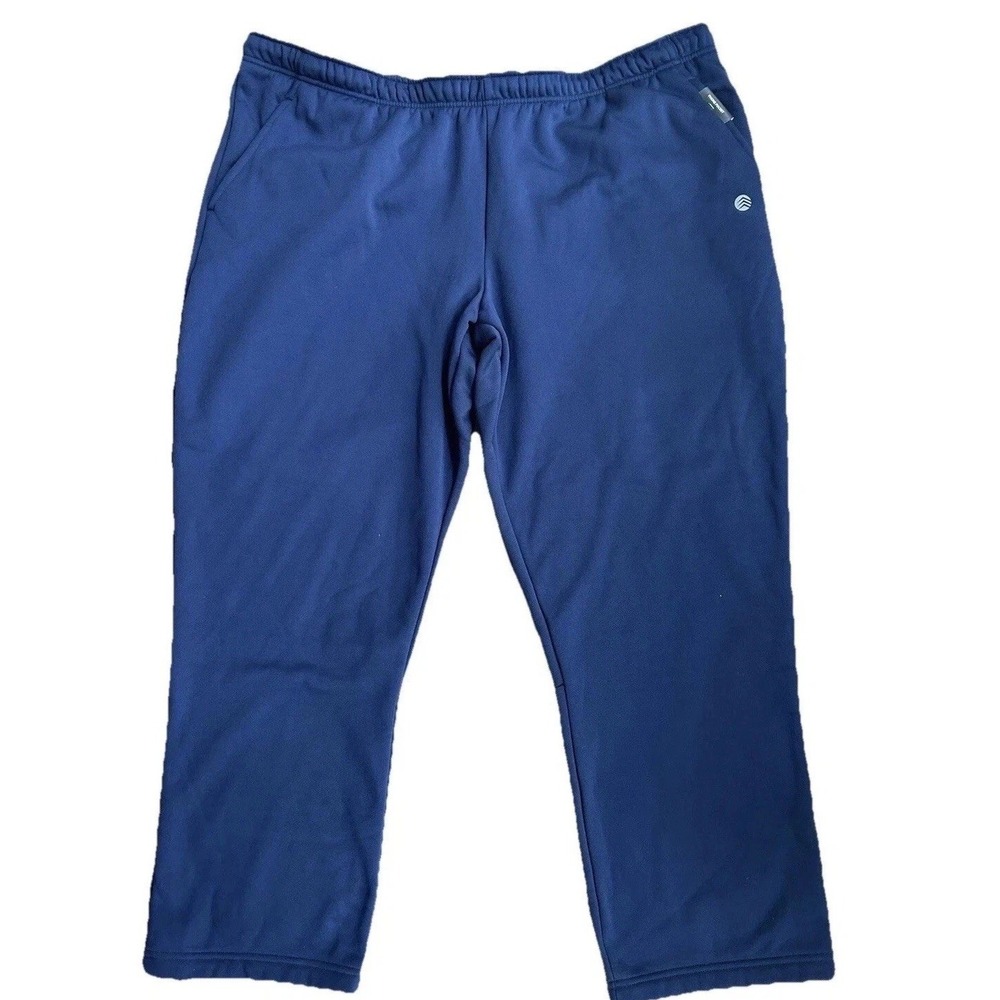 Mens Active sweat Pants 3XB Lounge Warm Fleece Lining Navy Blue Pocket Solaris
